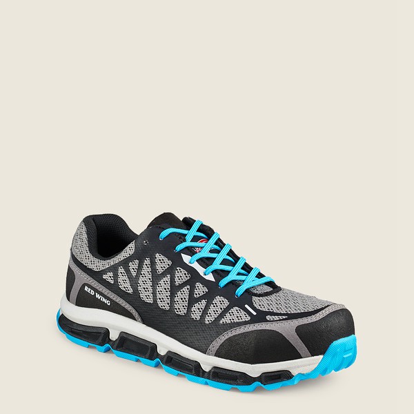 Red Wing Work Shoes Grey/Black - Red Wing Womens Athletics - Safety Toe - BEVGW-6371